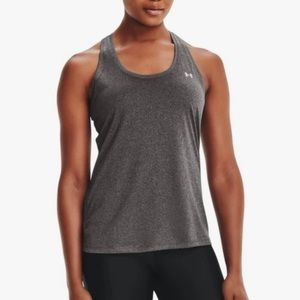 Under Armour HeatGear® Armour Racer Tank, Heather Gray, Size XS